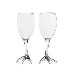 Set of Two Gajna Bird Wine Glasses