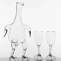 Set of Two Gajna Bird Wine Glasses