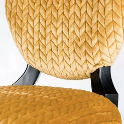 Set of Two Sophia Wood and Fabric Chairs