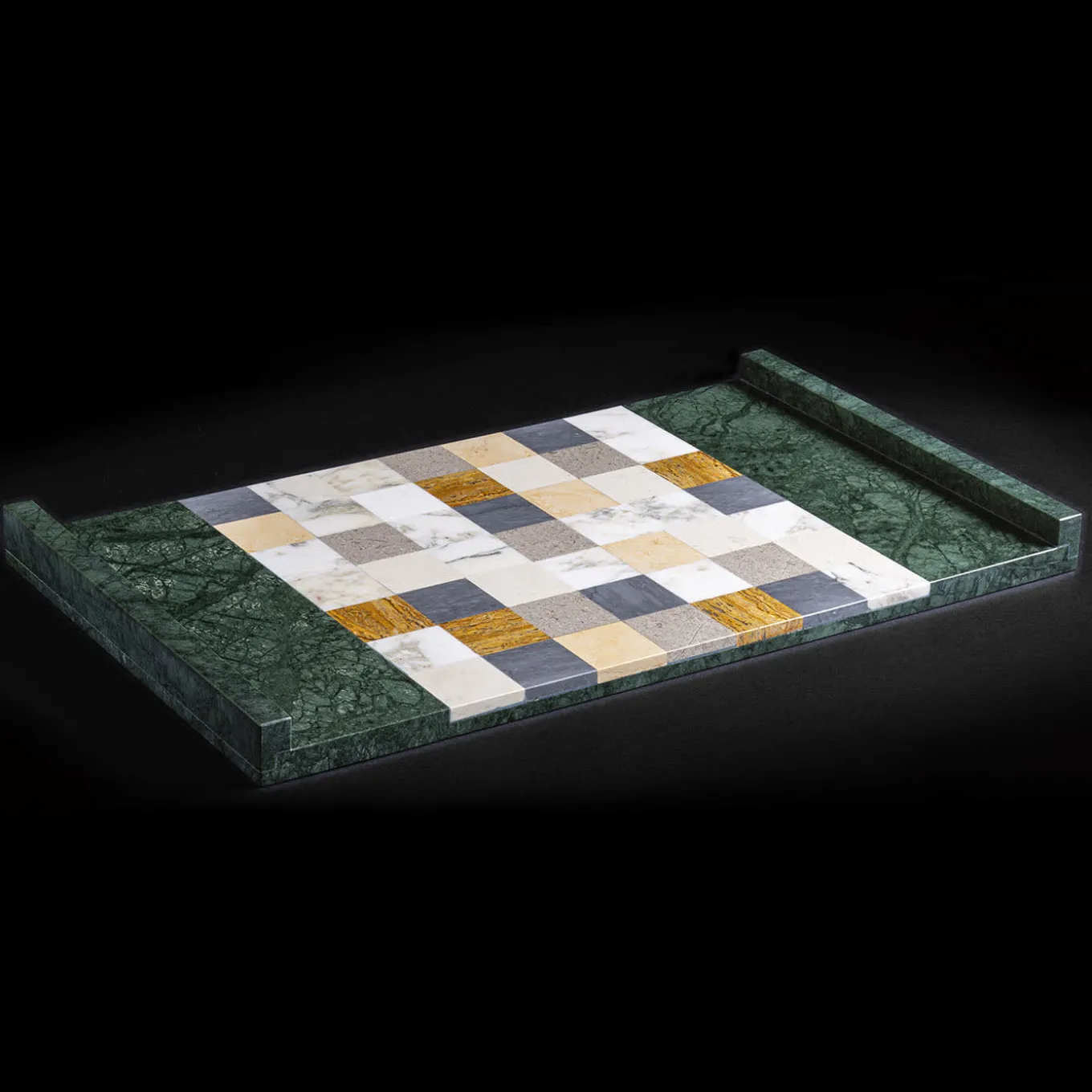 Sette Per Sette Multicolor Marble Rectangle Centerpiece