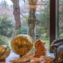 Sfera 3 Spherical Polychrome Mosaic Sculpture