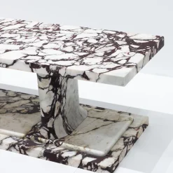 Shadow Calacatta Viola Marble Bench