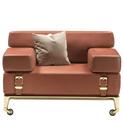 Shake Orange Armchair by Stefano Giovannoni