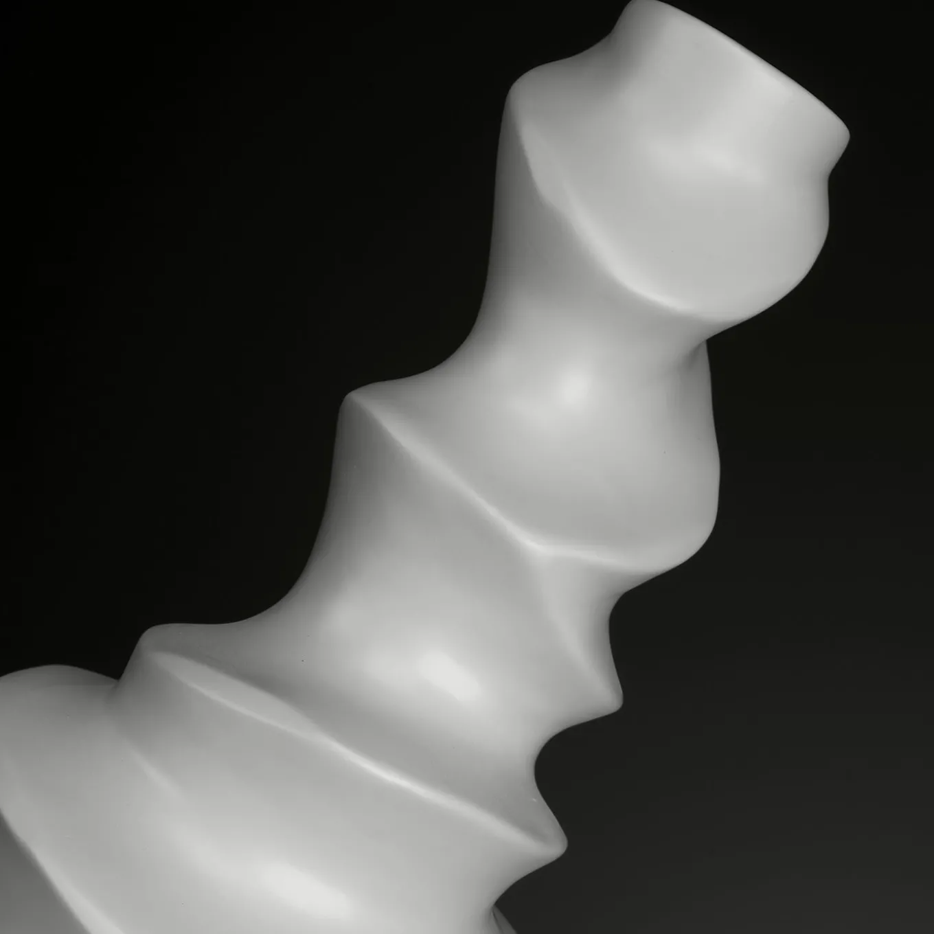 Sharp Pei Small Gray Decorative Vase