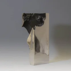 She Black Varnish And High Mirror Polish Sculpture