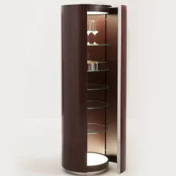 Shellac Cylindrical Cabinet