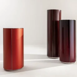 Shellac Cylindrical Cabinet