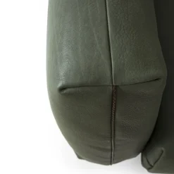 SHIFU Green Leather Modular Sofa