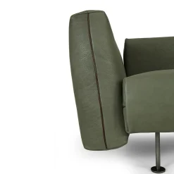 SHIFU Green Leather Modular Sofa