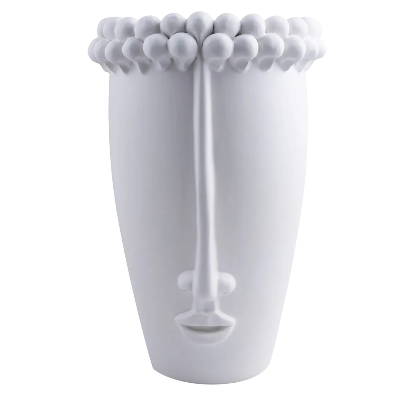 Sicilian White Ceramic Head Vase