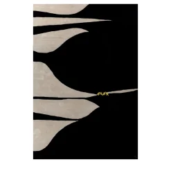 Silhouette in Ebony and White Rug by Keith Pillow from Daaa Haus