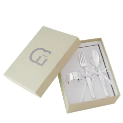 Silver Baby Tableware Set N.3