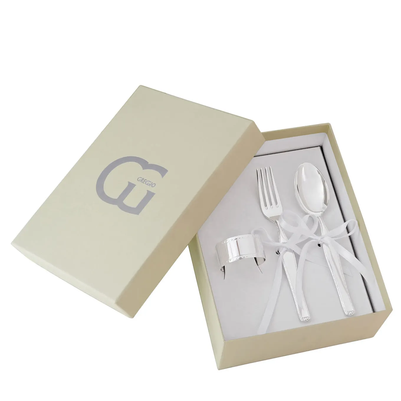 Silver Baby Tableware Set N.3