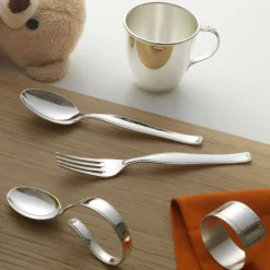 Silver Baby Tableware Set N.3