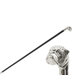 Silver Bulldog Cane