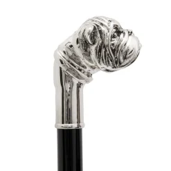 Silver Bulldog Cane