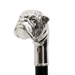 Silver Bulldog Cane