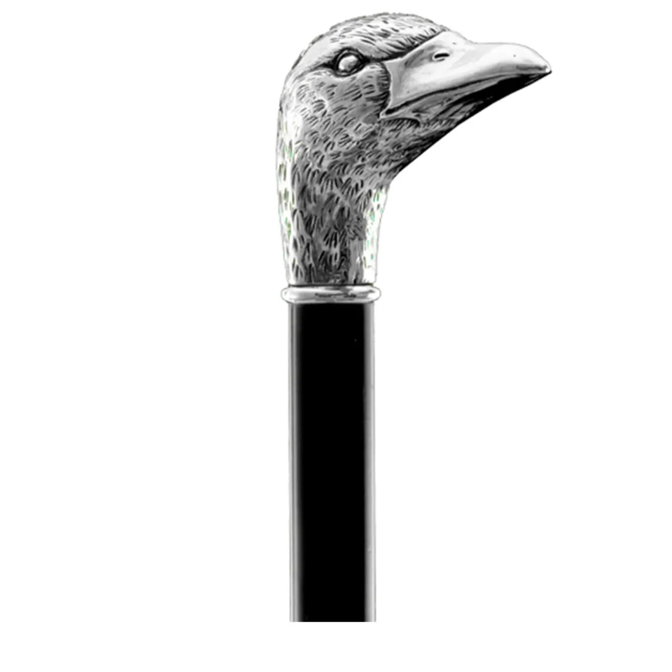 Silver Duck Walking Stick