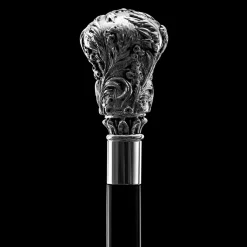 Silver Floral Walking Stick