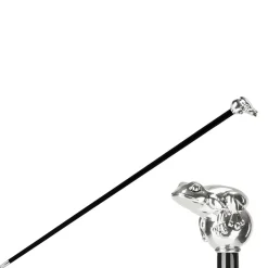 Silver Frog Cane