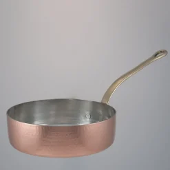 Silver lined Copper Saucepan Dish with Lid #2