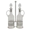 Silver Oil and Vinegar Holder Set