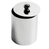 Silver Waltz Cylindrical Box with Lid