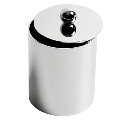 Silver Waltz Cylindrical Box with Lid