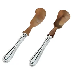 Silver-Plated Brass Caviar Serving Set of 2