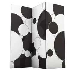 Simbolo Bubbles Black-and-White Room Divider