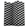 Simbolo Cubes Black-and-White Room Divider
