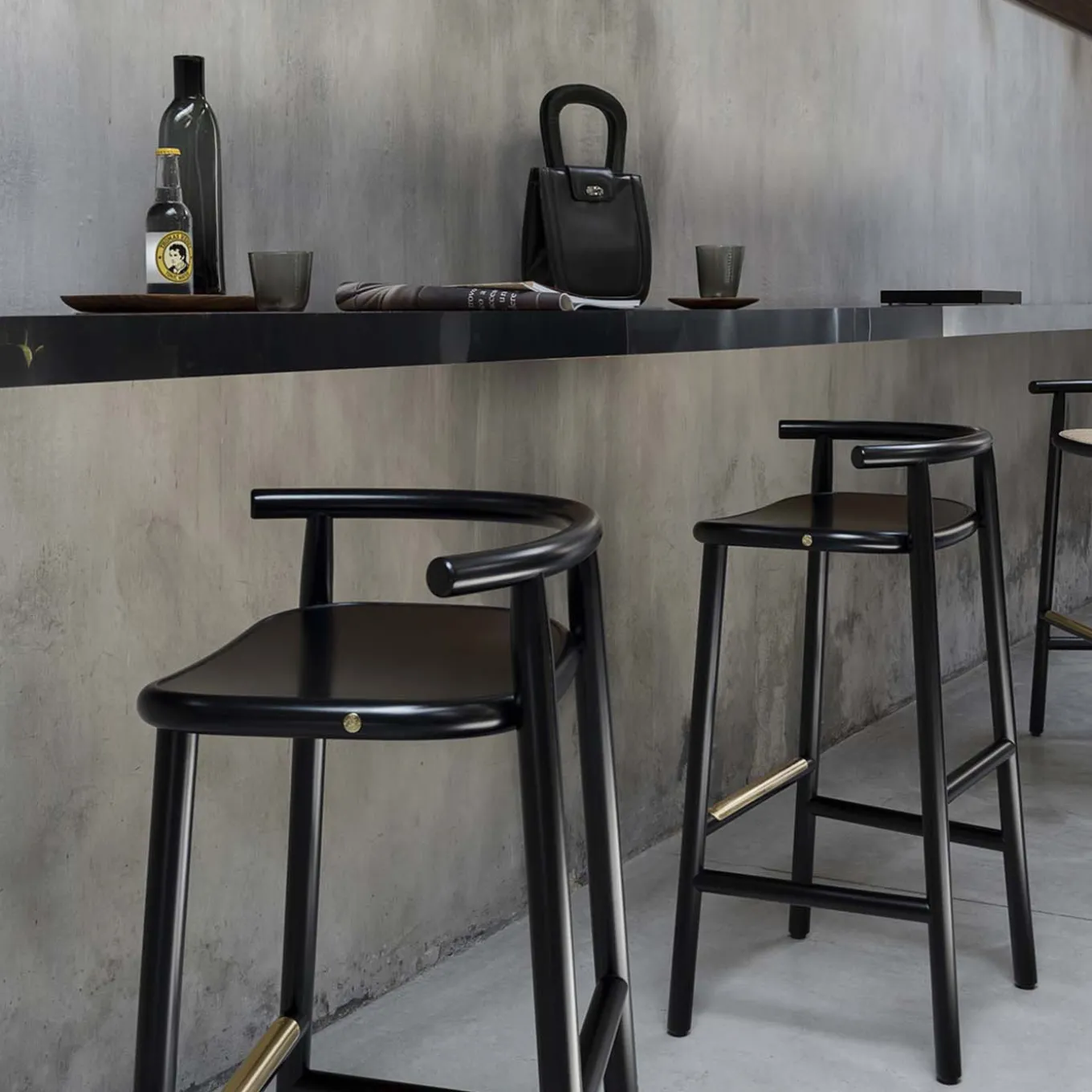 Single Curve Counter Stool by Nendo #2