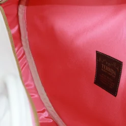 Sinuous Leather Pink Tennis Bag