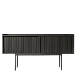 Sipario 2-Doors High Black Ash Sideboard