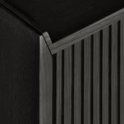 Sipario 2-Doors High Black Ash Sideboard