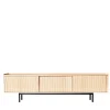Sipario 3-Doors Low Natural Ash Sideboard