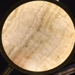 Sistema Solare 8-Arms Brass and Onyx Chandelier