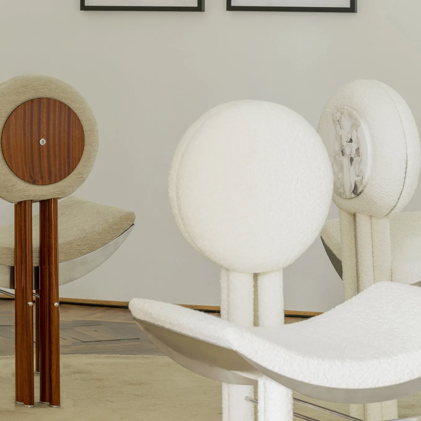 Sister Moon White Dining Chair