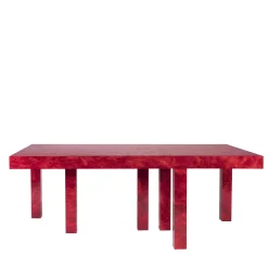 Six-Legged Touch Table Red by Fabrizio Contaldo