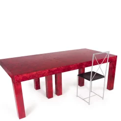 Six-Legged Touch Table Red by Fabrizio Contaldo