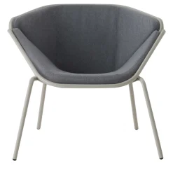 Skin Lounge Gray Chair By Giacomo Cattani