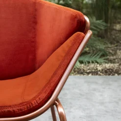 Skin Lounge Red Outdoor Chair By Giacomo Cattani