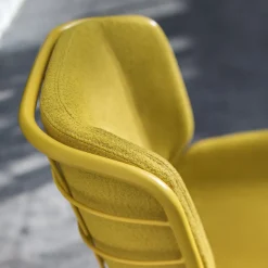 Skin Yellow Bar Stool By Giacomo Cattani