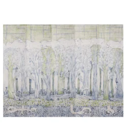 Skov Hand Painted Wallpaper by Maria Nielsen