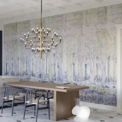 Skov Hand Painted Wallpaper by Maria Nielsen
