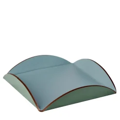 Sky Blue and Eucalyptus Leather Sauce Holder