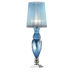 Sky Blue Mirror Table Lamp