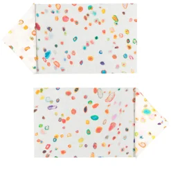 Skyscraper Coated Rectangular Placemats and napkins set for 2