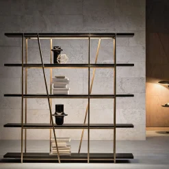 Slash Black Bookcase