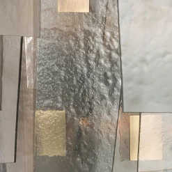 Sliver Amber and Fumè Glass Chandelier